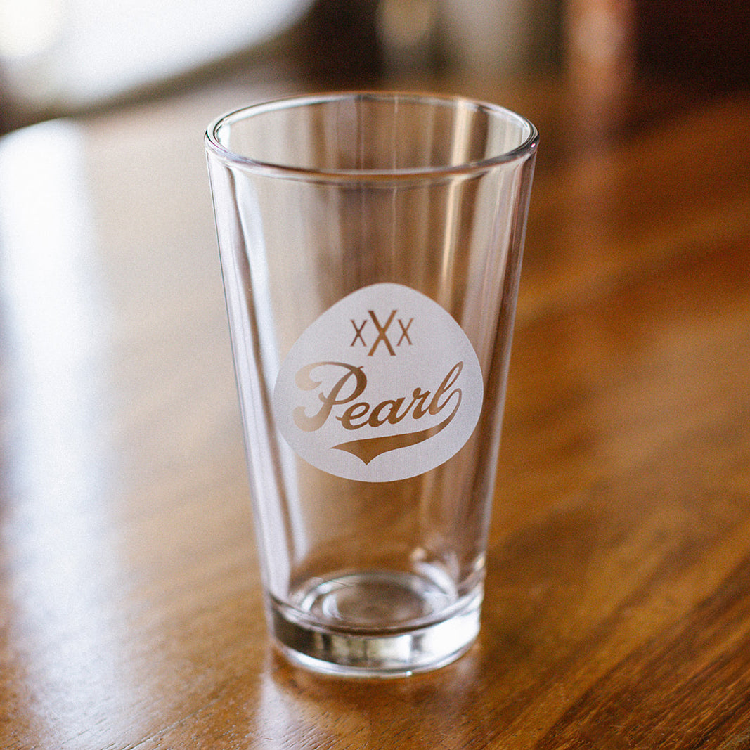Pearl Pint Glass