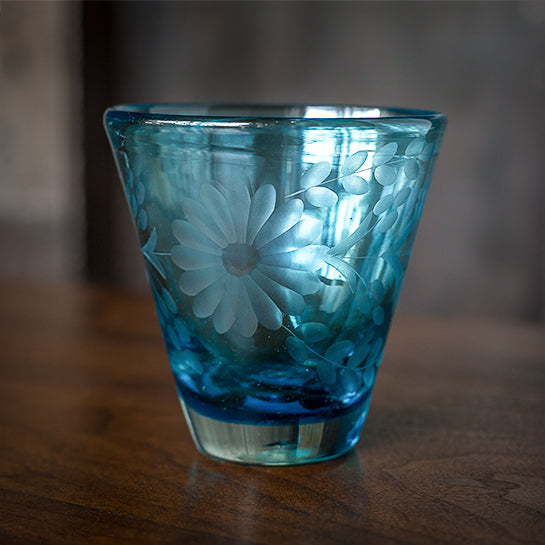 Etched Glass - Turquoise
